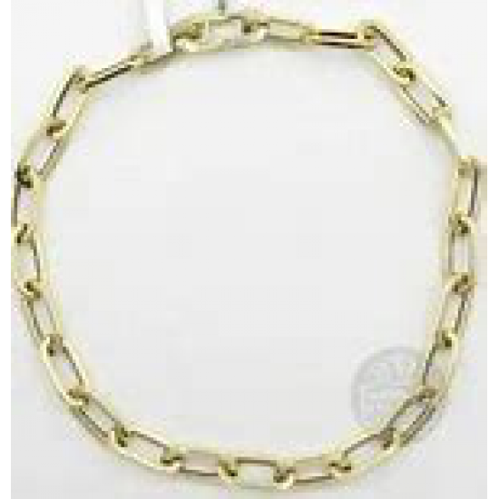 FJORY GEELGOUDEN ARMBAND MET ZILVEREN KERN - 38669