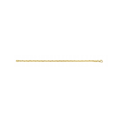 GOUDEN FJORY ARMBAND  MET ZILVEREN KERN - 38813