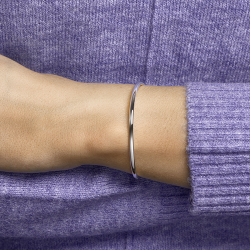 ZILVEREN BANGLE DOP 3 MM - 38852