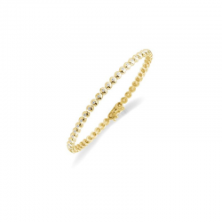 14 KARAAT WITGOUDEN TENNISARMBAND MET BRILJANT 50 X 0.02 CARAAT W/SI - 36308