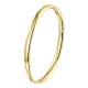 14 KARAAT GEELGOUDEN OVALE BANGLE, 5 MM MET SCHANIER - 36549