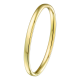 14 KARAAT GEELGOUDEN RECHTE BANGLE ZILGOLD, 5 MM MET SCHANIER - 36553