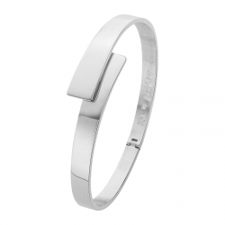 NOL HANDGEMAAKTE  ZILVEREN ARMBAND SPANG UIT NEDERLAND - 37149