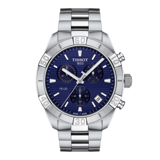 TISSOT  1853 PR100 STAAL CHRONOGRAAF  QUARTZ - 37114