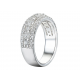 14 KARAAT WITGOUDEN RING MET BRILJANT 49 MET TOTAAL 1.47 CARAAT - 37237