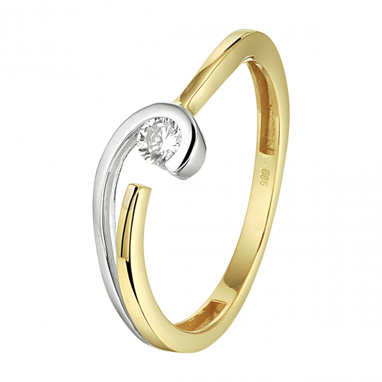 GOUDEN RING MET ZIRKONIA - 37434