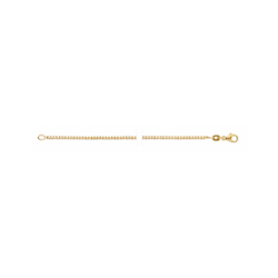 GOUDEN FJORY COLLIER  MET ZILVEREN KERN - 37659