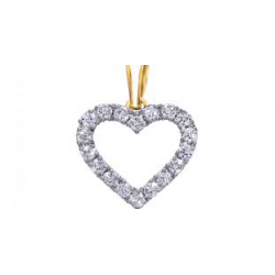GEELGOUDEN HANGER MET DIA. 0.19 - 37928