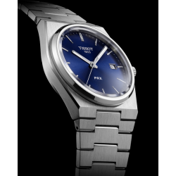 TISSOT PRX  QUARTZ MET BLAUWE WIJZERPLAAT - 38083