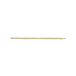 Fjory Koord armband 4 mm. 14 krt. geelgoud met zilveren kern - 38082