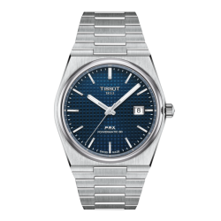 TISSOT 1853 PRX POWERMATIC 80 AUTOMAAT MET BLAUWE WIJZERPLAAT - 38211