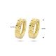 14 KARAAT GEEL GOUDEN CREOLEN - 38227