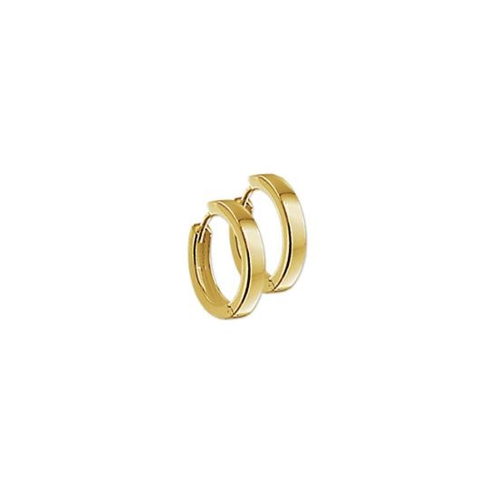 14 KARAAT GEEL GOUDEN CREOLEN - 38225