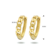 14 KARAAT GEEL GOUDEN CREOLEN - 38226