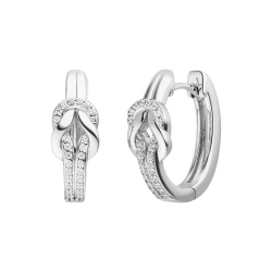 VIVENTY CREOLEN ZILVER MET ZIRCONIA - 38318