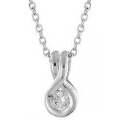 VIVENTY ZILVEREN COLLIER MET  ZIRKONIA - 38332