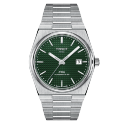 TISSOT 1853  PRX AUTOMAAT POWERMATIC STAAL MET GROENE WIJZERPLAAT - 38469