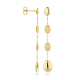 14 KARAAT GEEL GOUDEN FANTASIE OORHANGERS - 39273