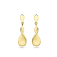 14 KARAAT GEEL GOUDEN FANTASIE OORHANGERS - 39274
