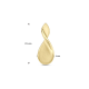 14 KARAAT GEEL GOUDEN FANTASIE HANGER - 39275