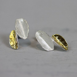 JEH ZILVER/ZIL.VERGULDE OORKNOP - 39535