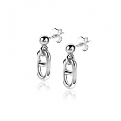 ZINZI ZILVEREN OORSIERADEN MET SCHAKEL - 39722