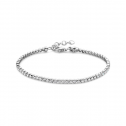Zilveren tennisarmband met zirconia - 39844