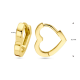 14 karaat geelgouden fantasie oorsieraden hart - 39860