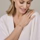14 karaat geelgouden fantasie armband met hartje - 39863