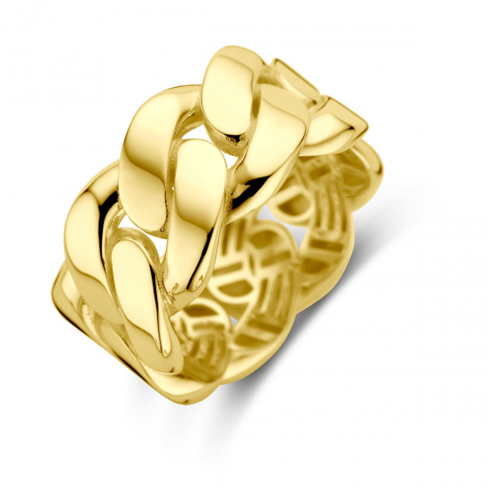 14 karaat geelgouden fantasie ring - 39864