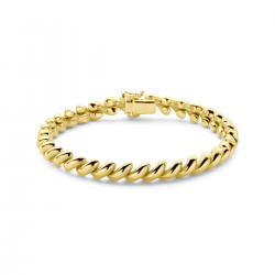 14 karaat geelgouden fantasie armband san marco - 39865
