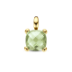 14 karaat geelgouden hanger  met groene amathist - 39871