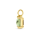 14 karaat geelgouden hanger  met groene amathist - 39871