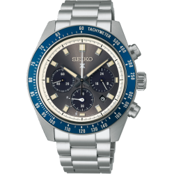 SEIKO SPEEDTIMER SOLAR CHRONOGRAAF BRACELET MET SAPHIER GLAS - 39916