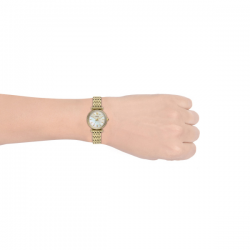 FOSSIL DAMESHORLOGE VERGULD STAAL, ZIRKONIA - 39983