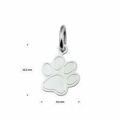 zilveren hanger hondenpootje - 40291