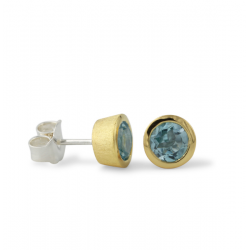 ZILVER 18 K VERGULDE OORKNOPPEN - 40441