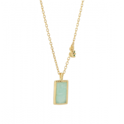 ZILVER 18KARAAT VERGULD COLLIER - 40456