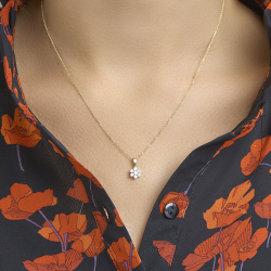 GOUDEN HANGER ZIRKONIA - 40834