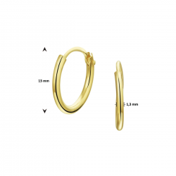 GOUDEN CREOLEN - 40860