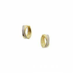 BICOLOR GOUDEN CREOLEN - 40884