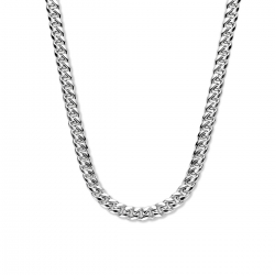 MASSIEF ZILVEREN GOURMETTE COLLIER - 40907