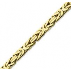 FJORY  GEELGOUDEN KONNGS ARMBAND MET ZILVEREN KERN - 41160