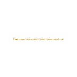 GOUDEN FJORY ARMBAND  MET ZILVEREN KERN - 41174