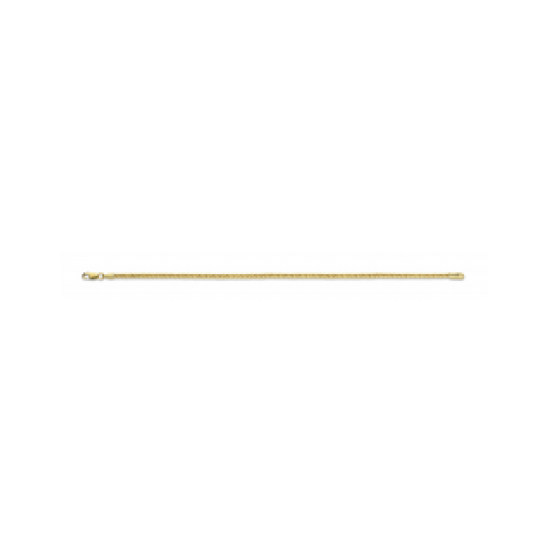 GOUDEN COLLIER MET ZILVEREN KERN - 41182