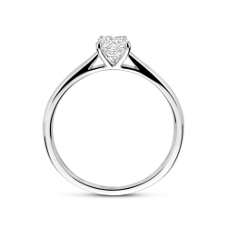 14k Witgouden ring uitgevoerd met lab grown diamant. De ring heeft een breedte van 5mm. Het diamantgewicht is 0.51ct - 41194