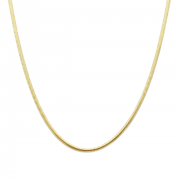 SILGOLD COLLIER GOUD MET ZILVEREN KERN - 41262