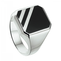 zegelring massief onyx - 41384