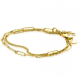ZINZI GOLD PLATED ZILVEREN ARMBAND - 41405 ZINZI GOLD PLATED ZILVEREN ARMBAND - 41405