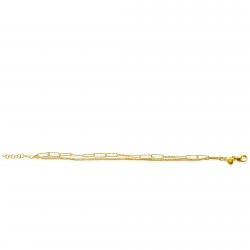ZINZI GOLD PLATED ZILVEREN ARMBAND - 41405 ZINZI GOLD PLATED ZILVEREN ARMBAND - 41405